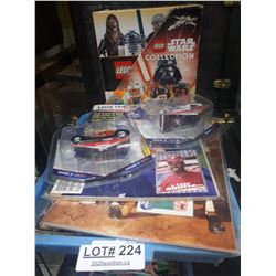 TRAY OF COMICS, CARS, AND OTHER COLLECTABLES
