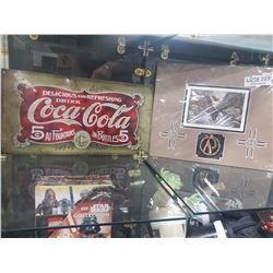 COCA-COLA SIGN AND NATIVE PRINT