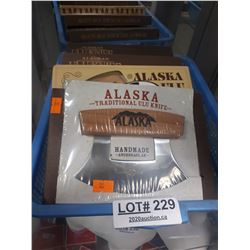 TRAY OF ALASKAN ULU KNIVES