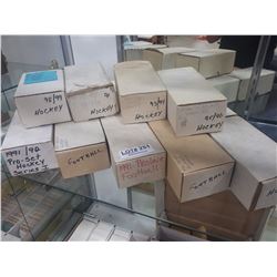 NINE BOXES COLLECTABLE SPORTS CARDS