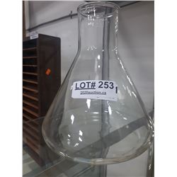 LARGE GLASS SCIENCE BEAKER