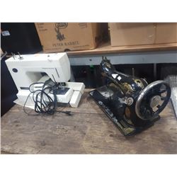 KENMORE SEWING MACHNE AND VINTAGE SINGER