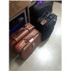 Image 1 : PAIR OF SMALL BROWN SUITCASES