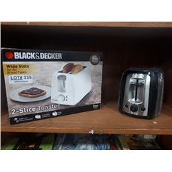 TWO BLACK AND DECKER TOASTERS
