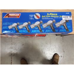 NEW 5 PC BALL PEIN HAMMER SET