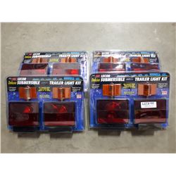 FOUR NEW SETS SUBMERSIBLE TRAILER LIGHT KITS