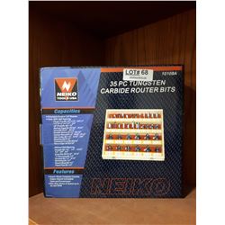 NEW 35 PC TUNGSTEN CARBIDE ROUTER BITS