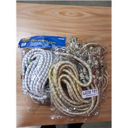 THREE BAGS NEW 36" HD BUNGEE CORDS (12 PER BAG)