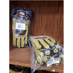 TWELVE PAIRS NEW ANARCHY WELDING GLOVES SIZE LARGE