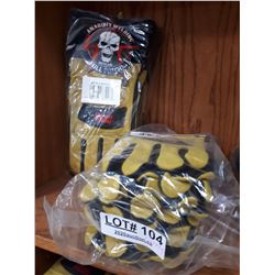 TWELVE PAIR NEW ANARCHY WELDING GLOVES SIZE LARGE