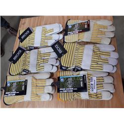 SIX PAIRS NEW WORK GLOVES