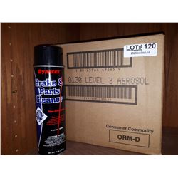 CASE OF TWELVE CANSBRAKE AND PARTS CLEANER
