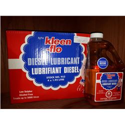CASE OF SIX JUGS KLEEN-FLO DEISEL LUBRICANT