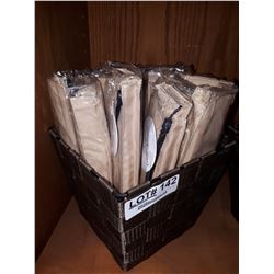 LOT OF TWELVE BEIGE POCKET UMBRELLAS