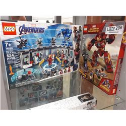 TWO NEW MARVEL LEGO SETS-IRON MAN HALL OF ARMOUR AND HULKBUSTER SMASH UP