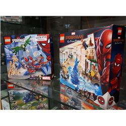 TWO NEW LEGO SPIDERMAN SETS-CARNATAURUS AND BLUES HELICOPTER PIURSUIT