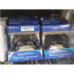 4 PLAYSTATION 4 WIRELESS CONTROLERS