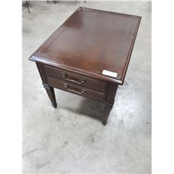 PAIR OF MATCHING SIDE TABLES WITH DRAWERS