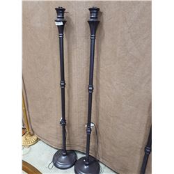 PAIR OF MATCHING TORCHIERE FLOOR LAMPS