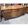 Image 1 : WOOD SIDEBOARD WITH FIVE DRAWERS AND TWO CUPBOARDS
