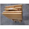 Image 1 : SET OF WOODEN FOLDING TABLES WITH STAND