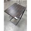 Image 1 : METAL AND WOOD OCCASIONAL TABLE WITH USB PLUG-INS