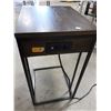 Image 2 : METAL AND WOOD OCCASIONAL TABLE WITH USB PLUG-INS