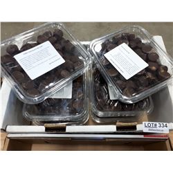 SIX BOXES DARK CHOCOLATE PEANUT BUTTER CUPS