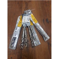 BUNDLE OF SIX ASSORTED DIAGER DRILL BITS 5/8" SDS AND ANSI
