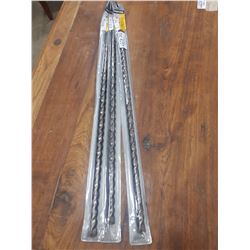 THREE 24" DIAGER ANSI 1/2" DRILL BITS