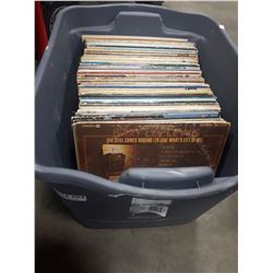 LARGE TOTE OF VINTAGE VINYL