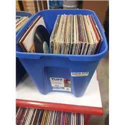 LARGE TOTE OF VINYAGE VINYL