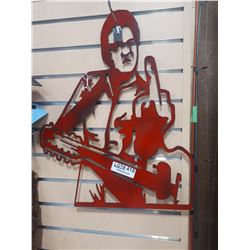 METAL CUT-OUT ELVIS PICTURE
