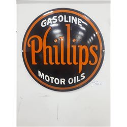 VINTAGE PORCELAIN PHILLIPS GAS
