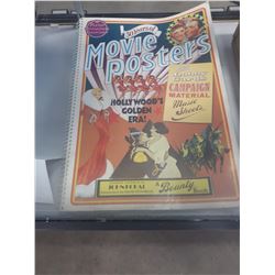 LARGE COIL BOUND BOOK CELEBRATING FIFTY YEARS OF MOVIE POSTERS-HOLLYWOODS
