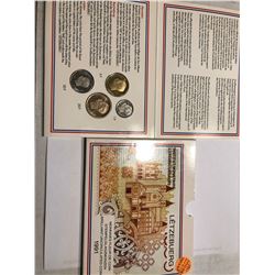 Very Rare 1991 LETZEBUERG 4 Coin Set in Original Package