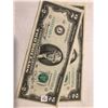 Image 1 : 2 Crisp 1976 Almost Consecutive 2 Dollar Bills Missing Middle Note These Serial Numbers are 23337335
