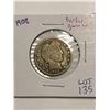Image 1 : 1906 Barber Head Silver Quarter Nice Early US Coin