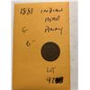 Image 1 : 1881 Indian Head Penny Good Grade Nice Early US Coin