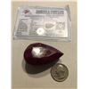 HUGE Investment Certified 291.20 Carat Natural Ruby Pear Cut with COA