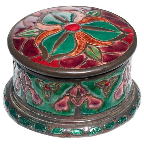 CFC box, round form in metal