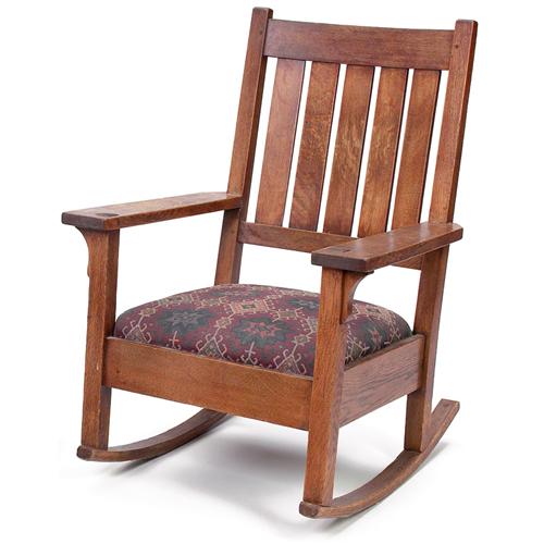 Gustav Stickley rocker,#317