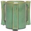 Image 1 : Teco vase,three hand led ribbed shape  