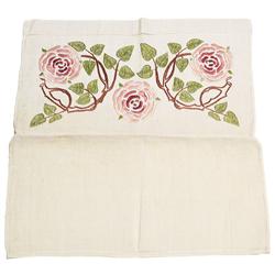 Arts and Crafts linen, rose design