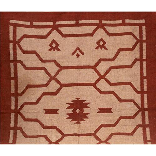 Gustav Stickley drugget rug, geometric design