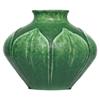 Image 1 : Grueby vase, applied vertical leaves