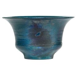 Pewabic vase,flaring hand -thrown form