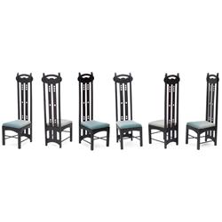 Mackintosh designed chairs, six