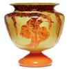 Image 1 : Le Verre Francais vase, footed broad form