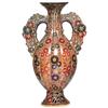 Image 1 : Zsolnay vase, elaborate ribbed form